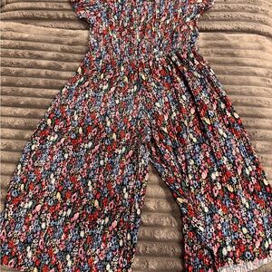 H&M Kids Floral Jumpsuit - Red, Blue, Yellow